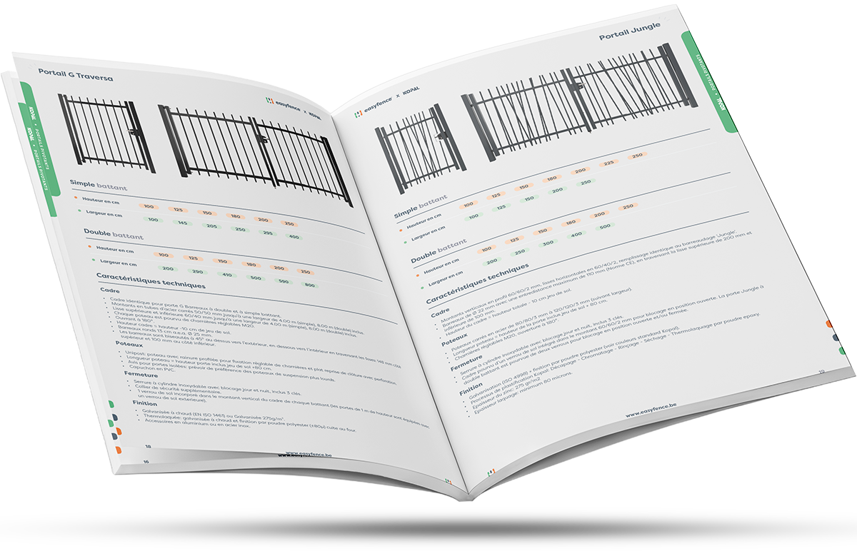 Catalogue clôtures de easyfence