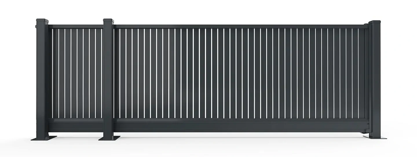 Exemple d'un portail coulissant de qualité professionnelle